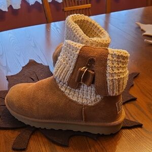 UGG Cozy Tan Knit Cuff Boots